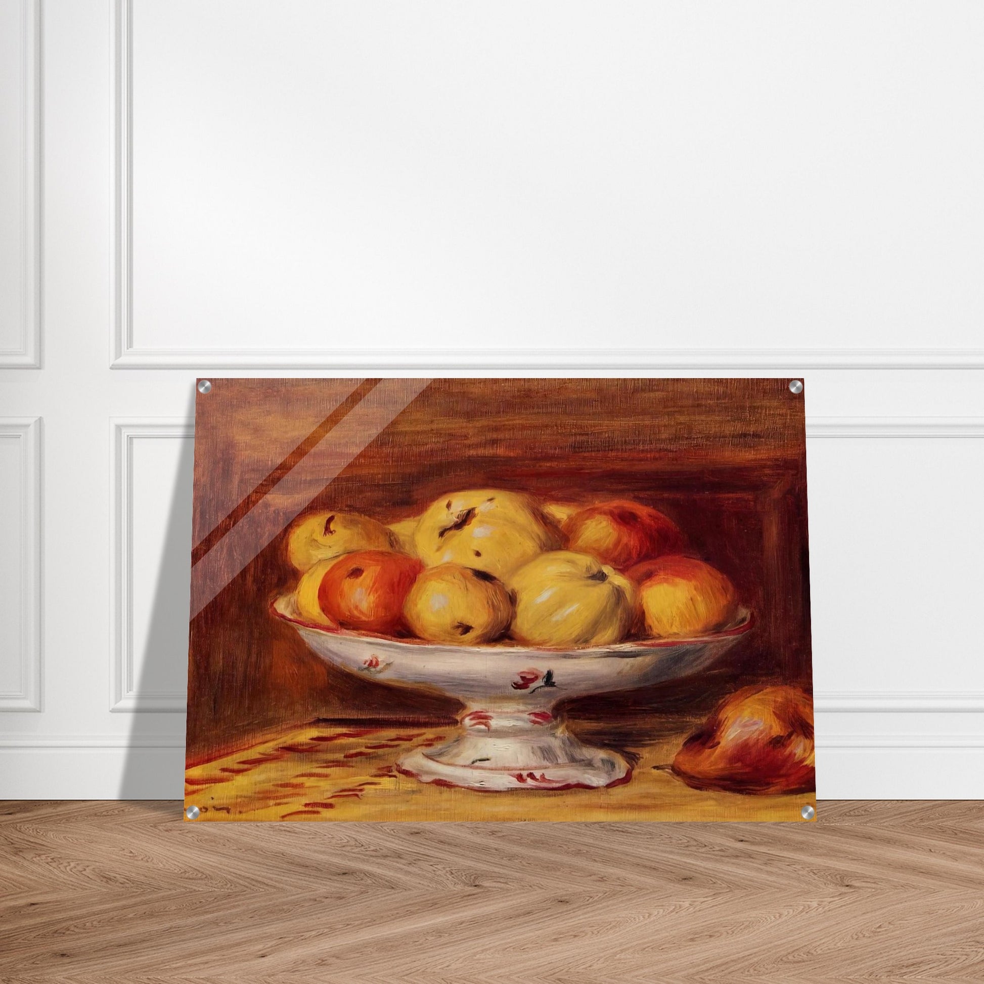 Still Life with Apples and Pears - Pierre-Auguste Renoir Acrylic Print - 70x100 cm / 28x40″ inches