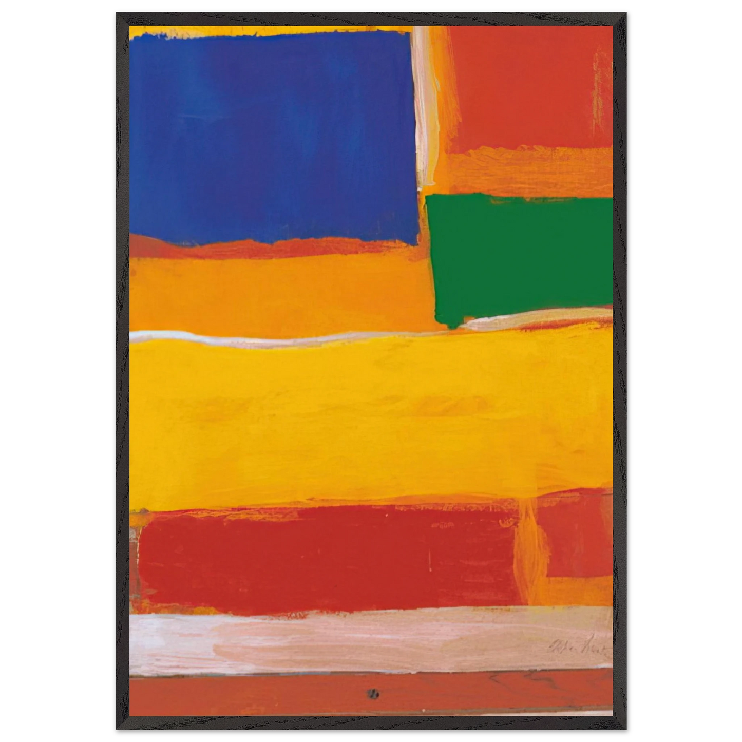 UNTITLED 1986 N2 - Esteban Vicente Framed Art Print – Black Wooden Frame - Default Title - -Framed Art Print