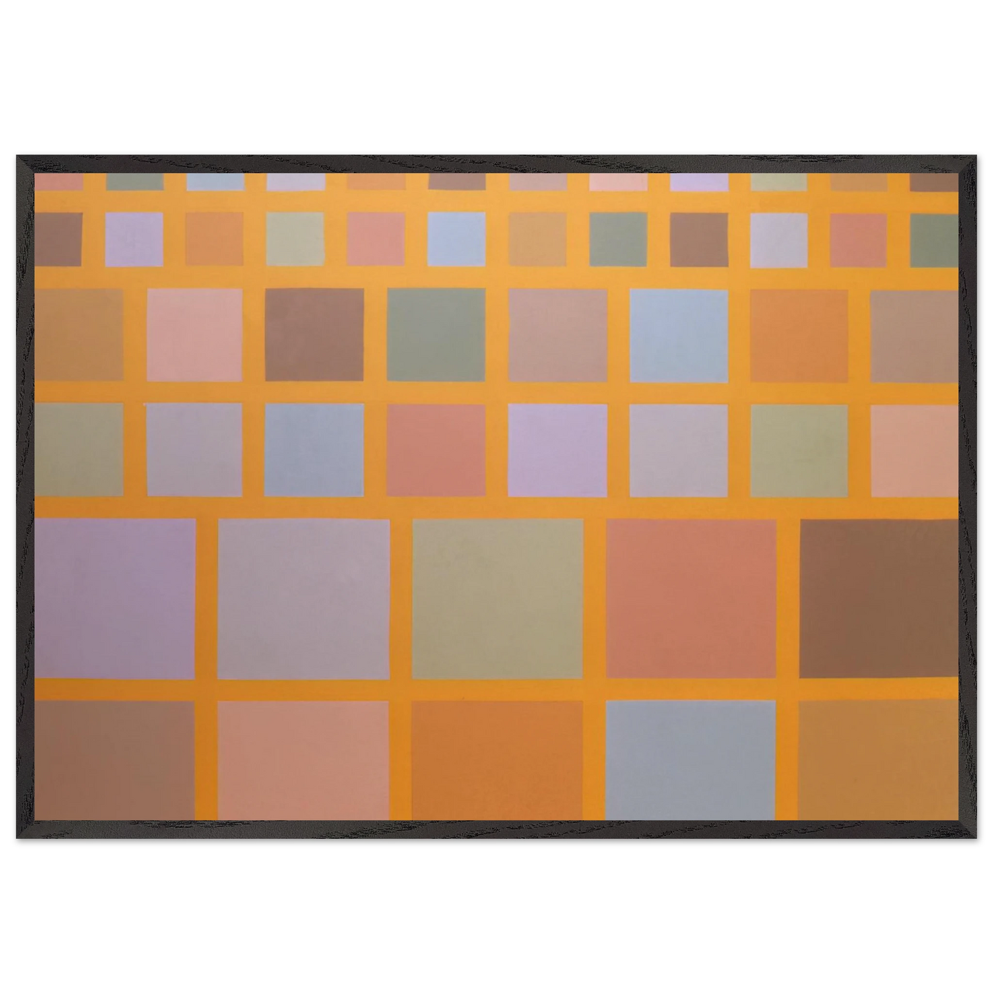 No 26 - 1969 - Jeremy Moon 70x100 cm / 28x40 inches Framed Art Print – Black Wooden Frame