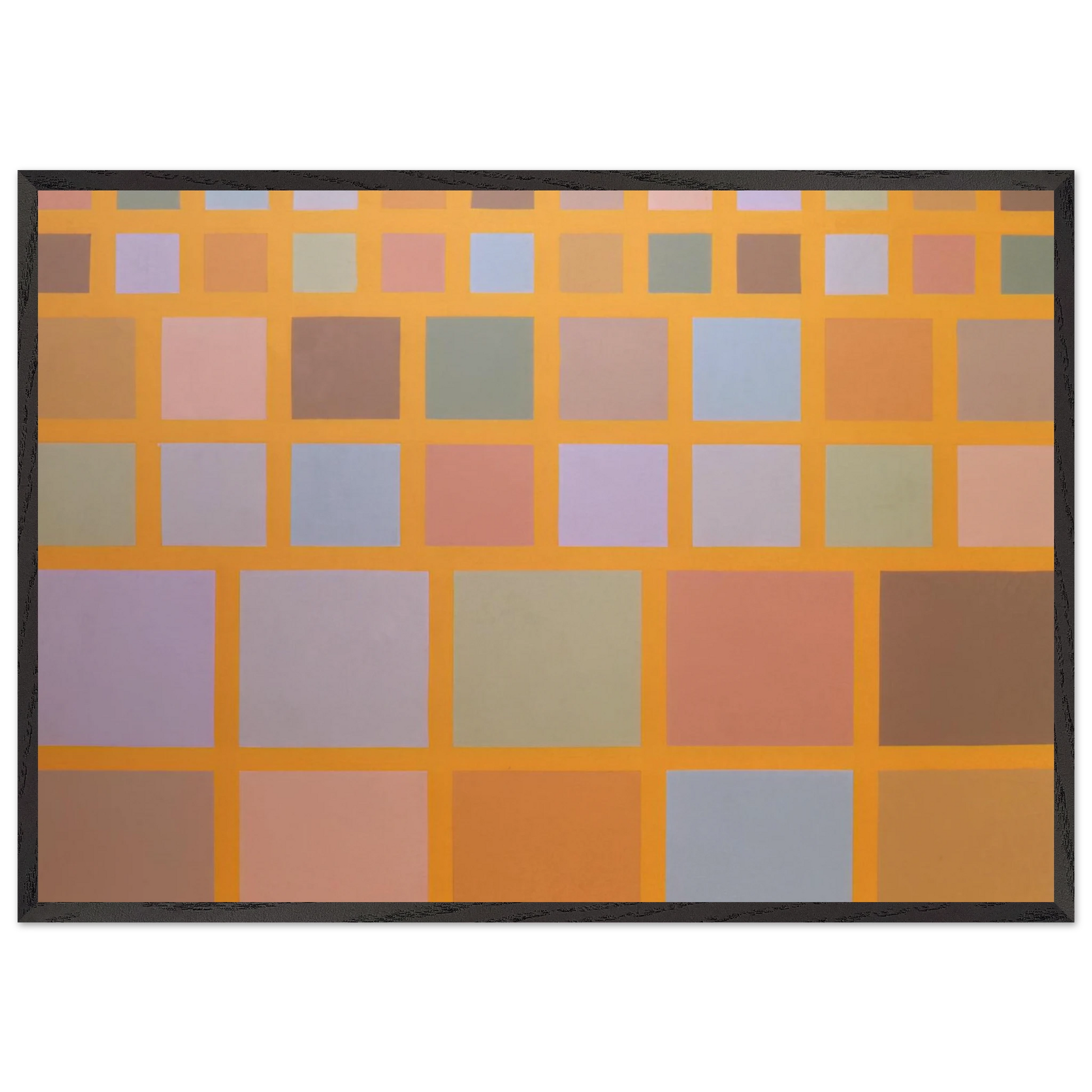 No 26 - 1969 - Jeremy Moon 70x100 cm / 28x40 inches Framed Art Print – Black Wooden Frame