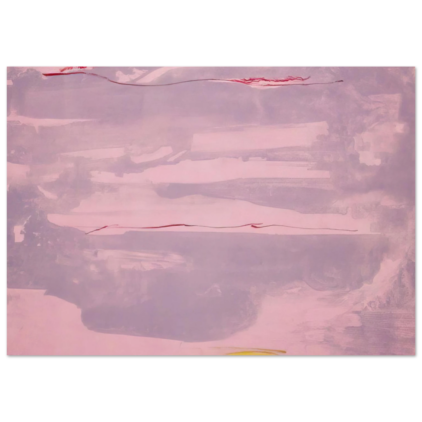Helen Frankenthaler - Dream Walk - 1977 Wall art - 15x20 cm / 6x8 inches - Premium Wooden Framed Poster With Fine Art Paper - Wood frame