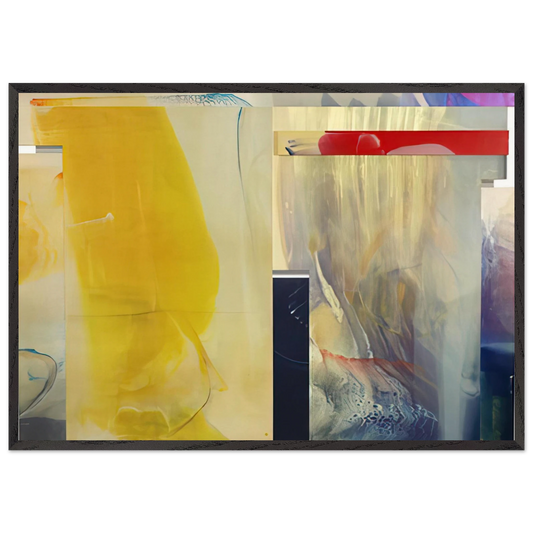 River Falls - Sam Gilliam Framed Art Print – Black Wooden Frame - Default Title - -Framed Art Print