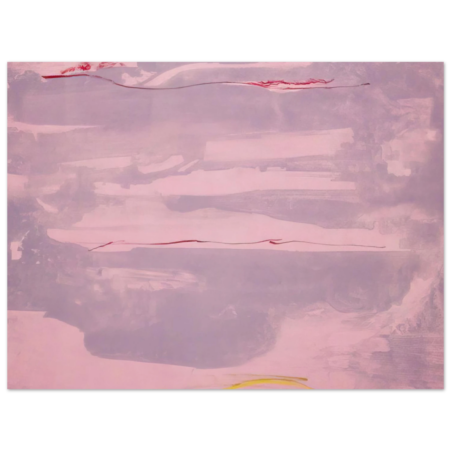 Helen Frankenthaler - Dream Walk - 1977 Wall art - 20x25 cm / 8x10 inches - Premium Wooden Framed Poster With Fine Art Paper - Black frame