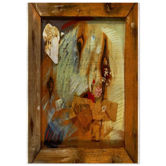 MERZBILD ALF 1939 - Kurt Schwitters Brushed Aluminum Print - 70x100 cm / 28x40 inches | Kurt Schwitters Aluminum Print | Kurt Schwitters Prints