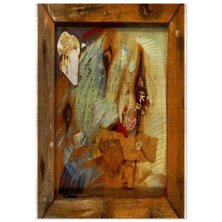 MERZBILD ALF 1939 - Kurt Schwitters Brushed Aluminum Print - 70x100 cm / 28x40 inches | Kurt Schwitters Aluminum Print | Kurt Schwitters Prints