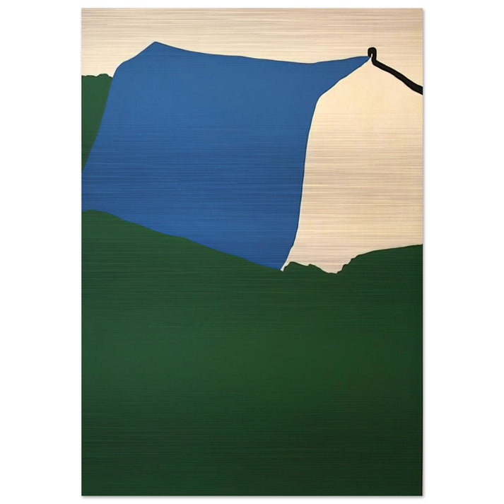 Camping II - 1970 - Ralston Crawford Brushed Aluminum Print - 70x100 cm / 28x40 inches | Ralston Crawford Aluminum Print | Ralston Crawford Prints