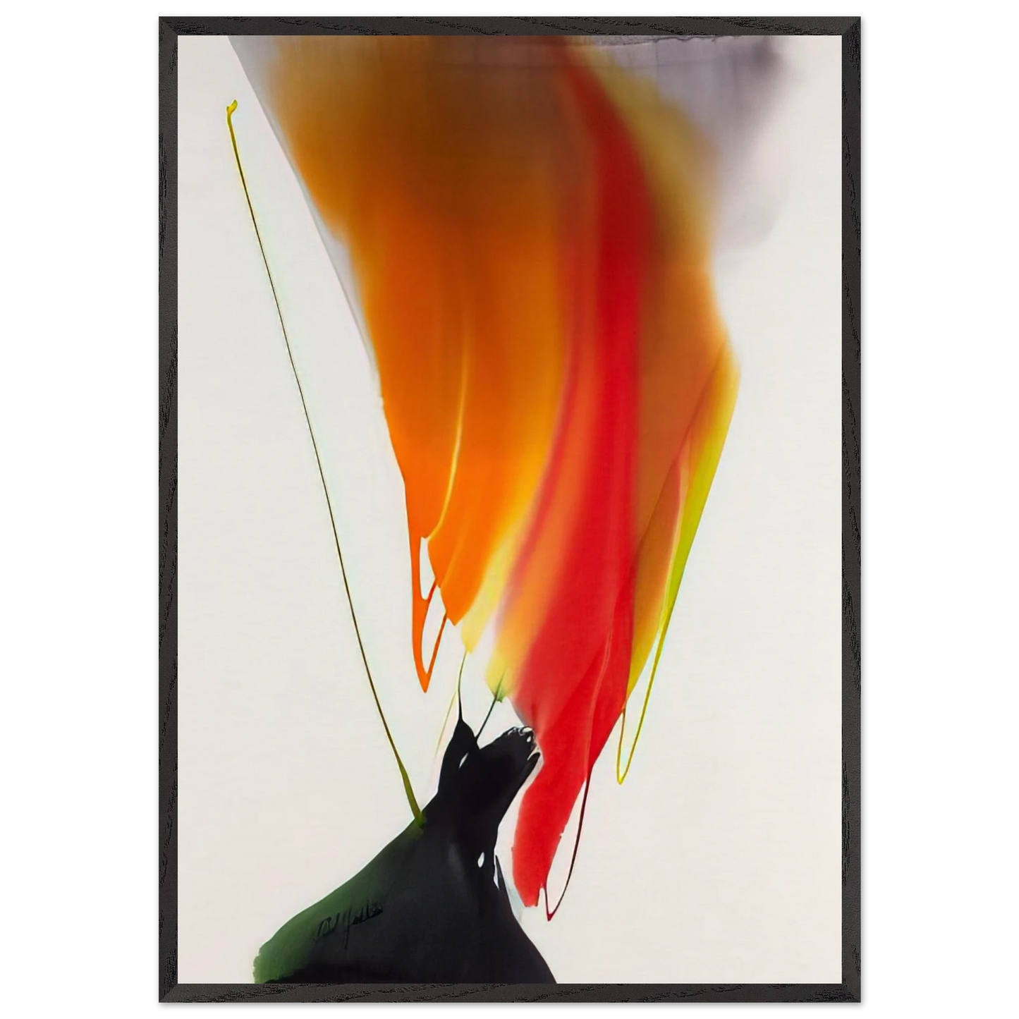 Phenomena Woman Witch - Paul Jenkins Framed Art Print – Black Wooden Frame - Default Title - -Framed Art Print