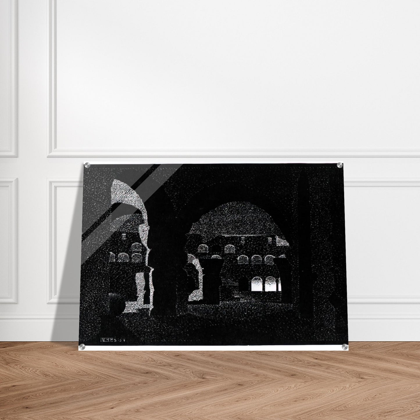 NOCTURNAL ROME COLOSSEUM - MC Escher Acrylic Print - 70x100 cm / 28x40″ inches | MC Escher Wall Art | MC Escher Prints