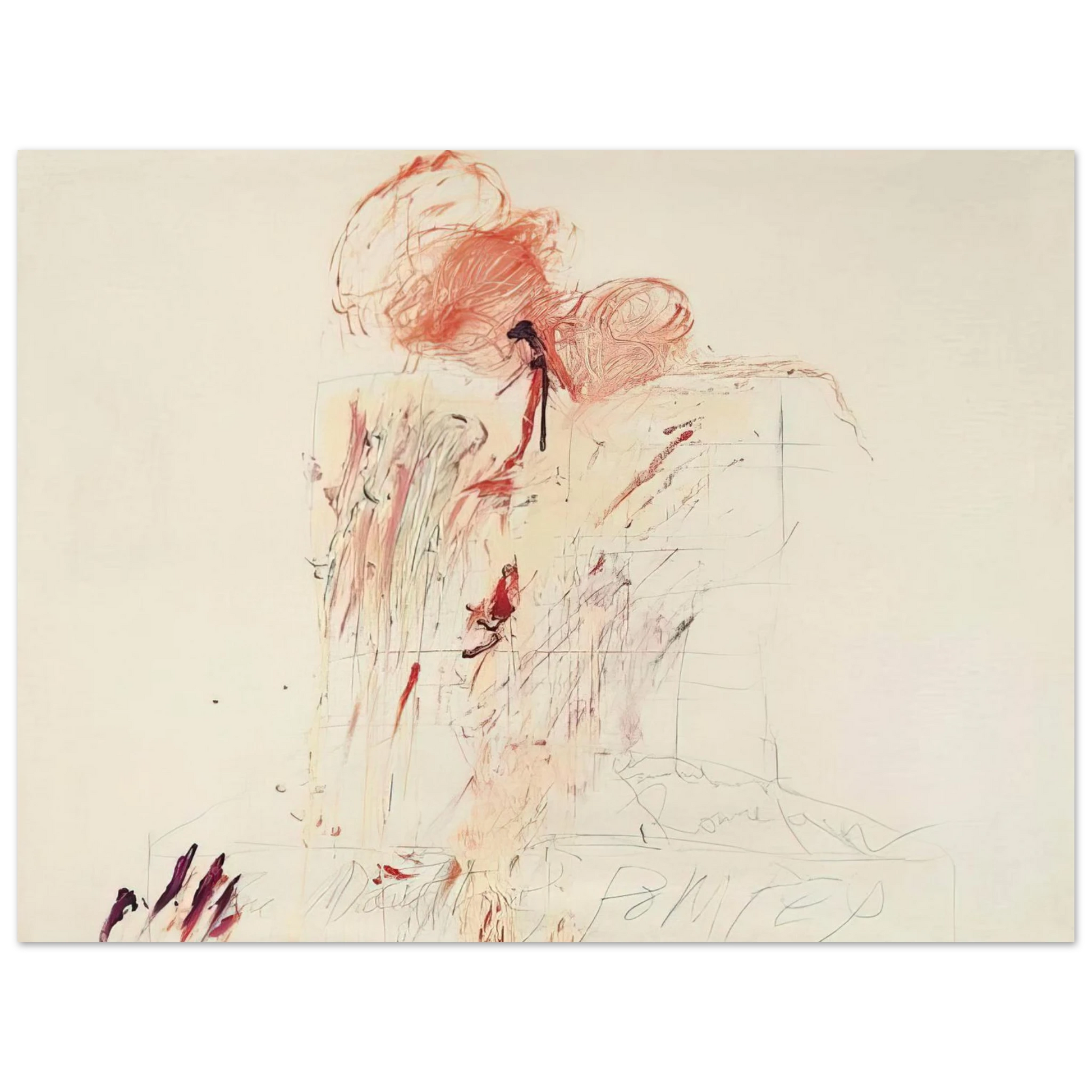 Cy Twombly - Death of Pompey  Rome  Fine Art Poster - Default Title