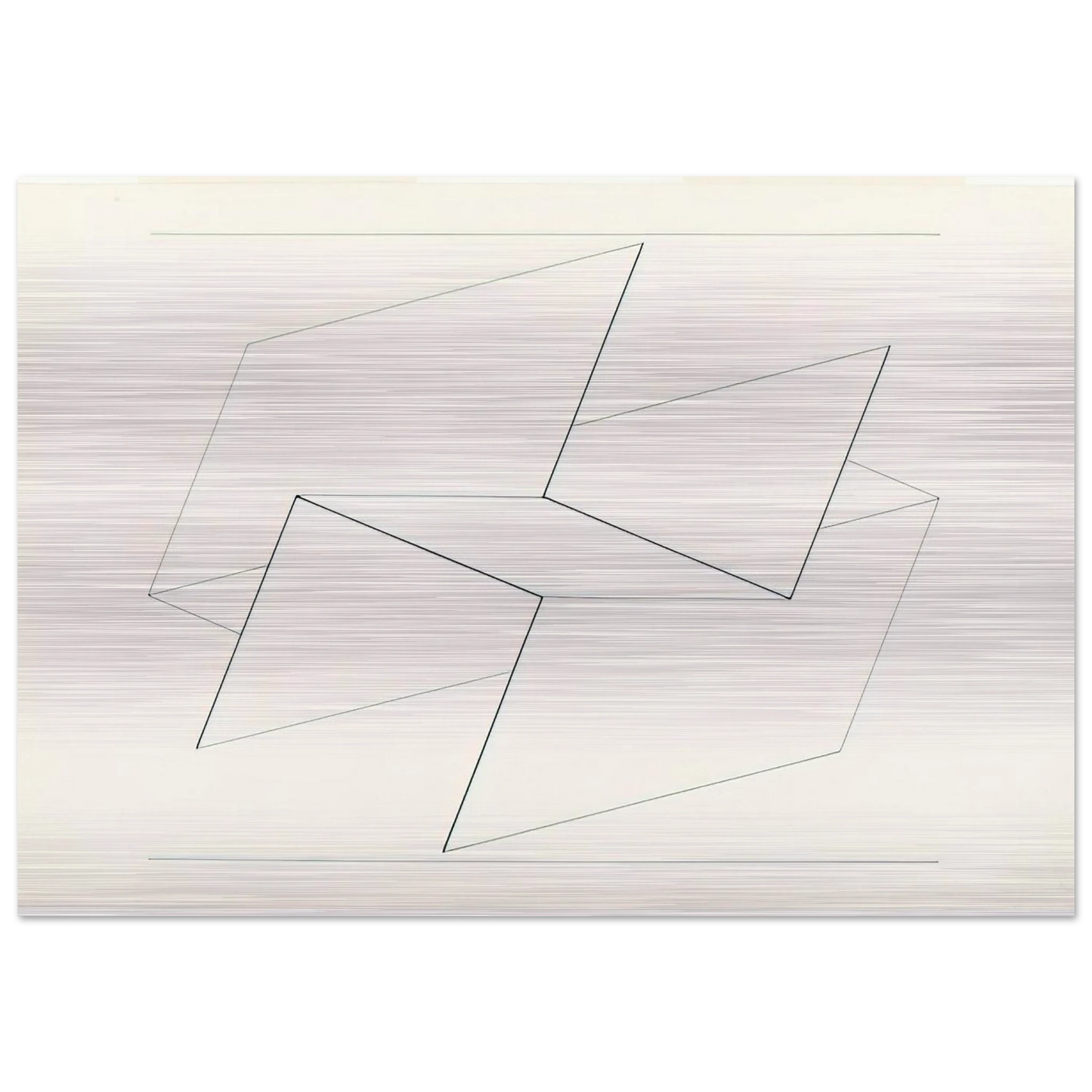 STRUCTURAL CONSTELLATION VI 1960 - Josef Albers Brushed Aluminum Print - 70x100 cm / 28x40 inches | Josef Albers Aluminum Print | Josef Albers Prints