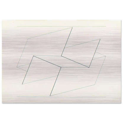 STRUCTURAL CONSTELLATION VI 1960 - Josef Albers Brushed Aluminum Print - 70x100 cm / 28x40 inches | Josef Albers Aluminum Print | Josef Albers Prints