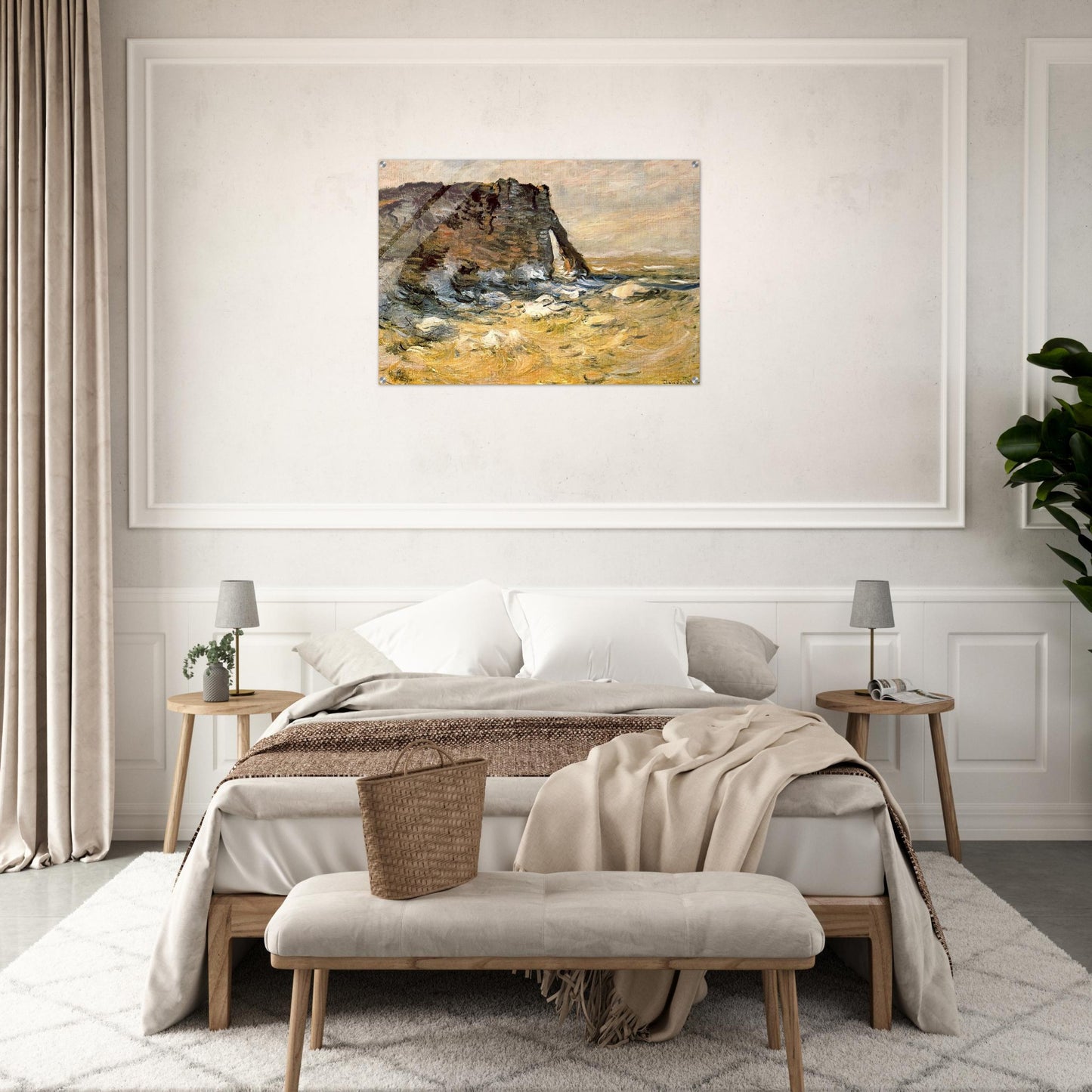 Port d`Aval - claude monet Acrylic Print - 70x100 cm / 28x40″ inches