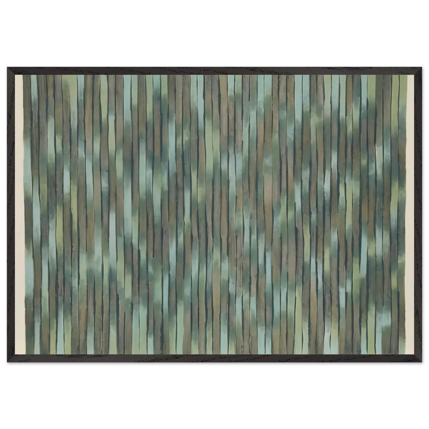 Ferris Wheel - 1980 - Gene Davis Framed Art Print – Black Wooden Frame - Default Title - -Framed Art Print