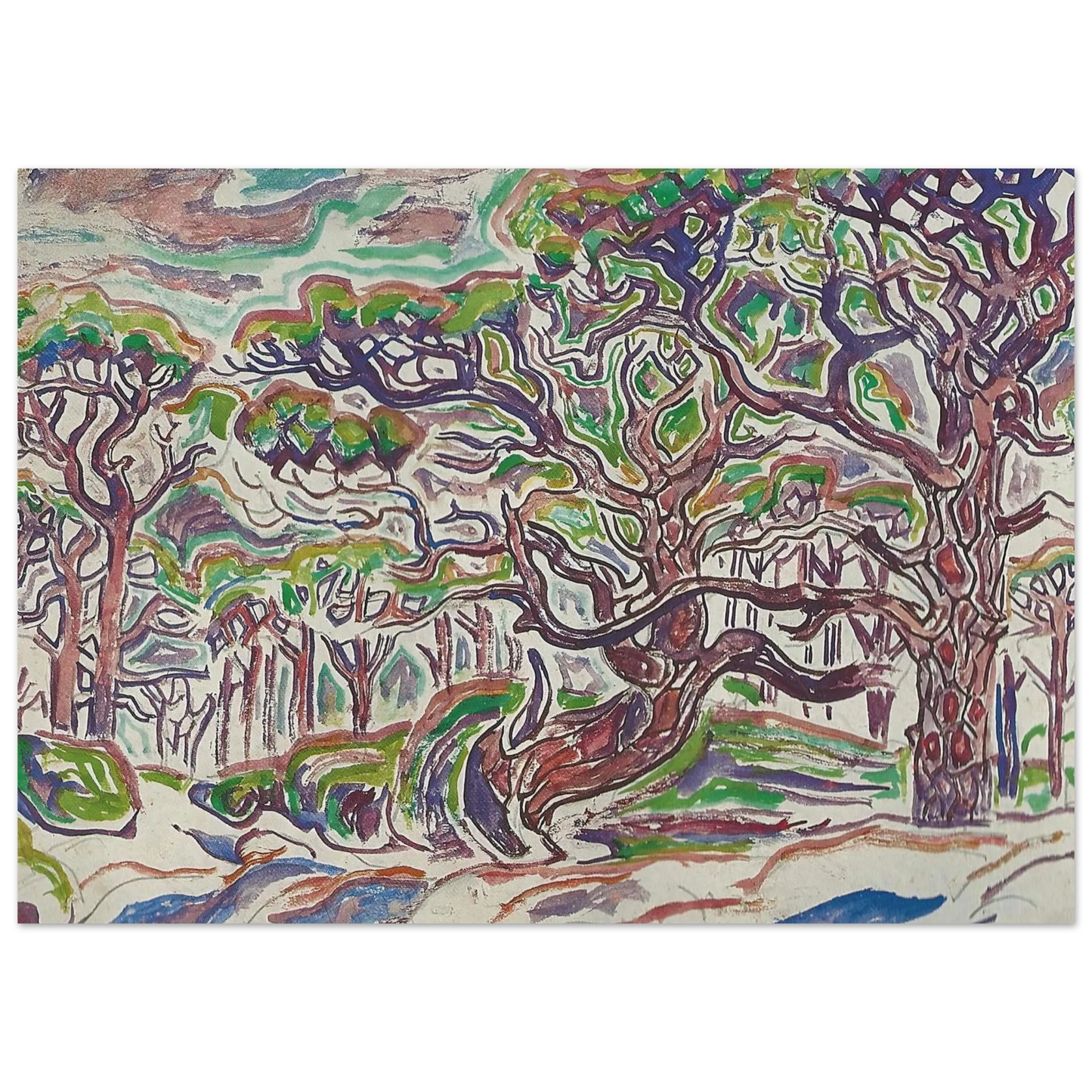 Walter Inglis Anderson - Walter Anderson Wall art - 60x80 cm / 24x32 Inches - Premium Wooden Framed Poster With Fine Art Paper - Wood frame
