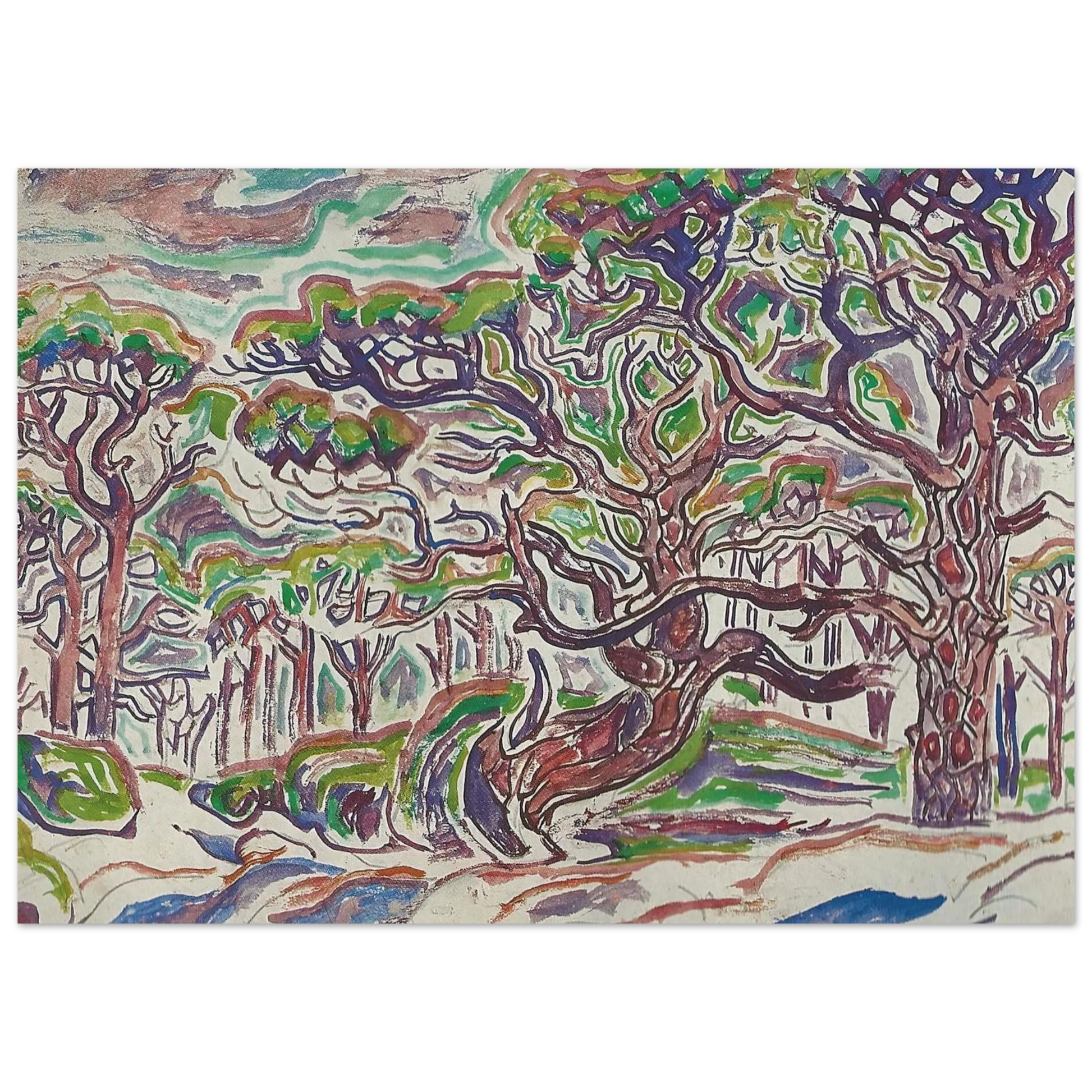 Walter Inglis Anderson - Walter Anderson Wall art - 60x80 cm / 24x32 Inches - Premium Wooden Framed Poster With Fine Art Paper - Wood frame