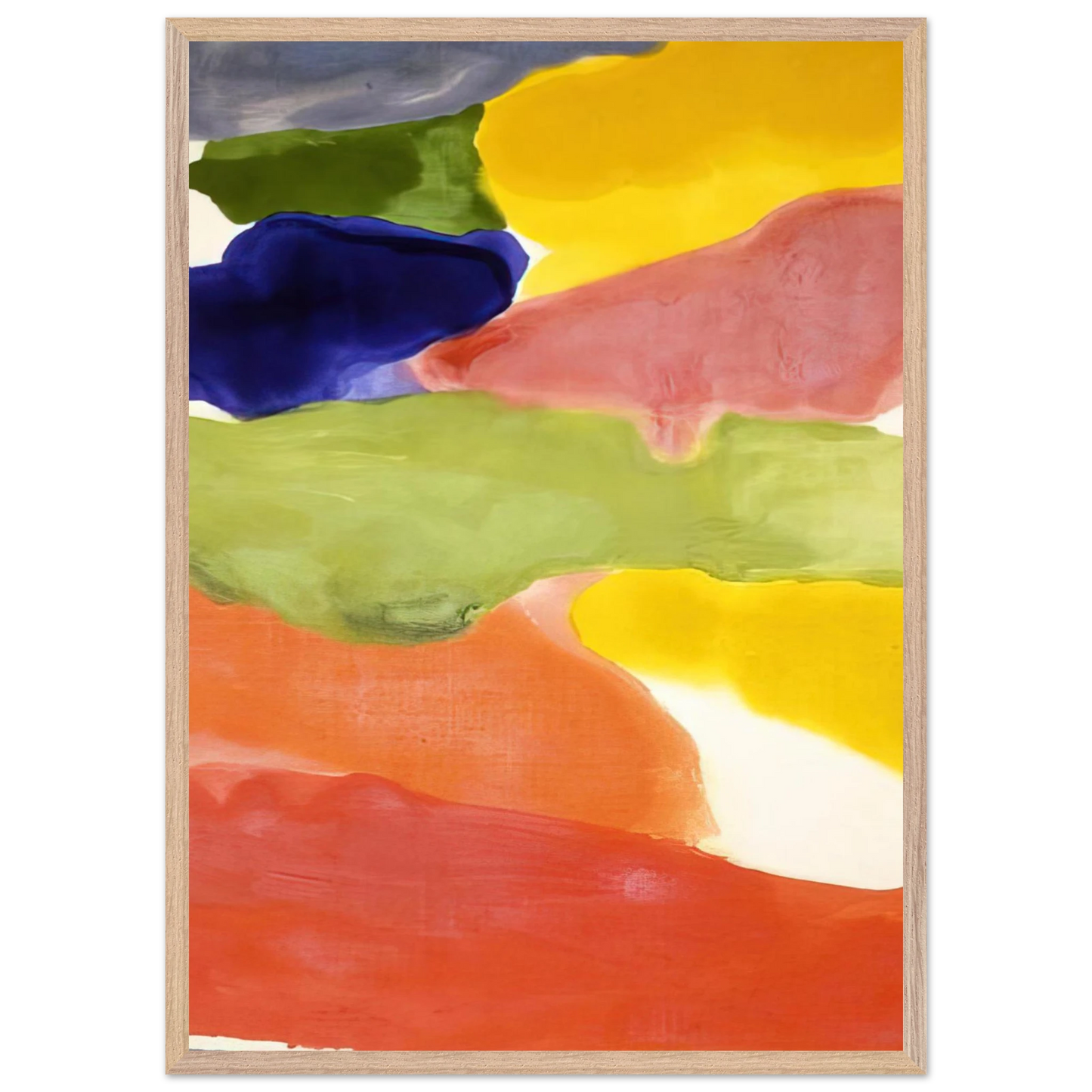 Helen Frankenthaler - Tutti-Fruitti - 1966 Wall art - 20x25 cm / 8x10 inches - Premium Wooden Framed Poster With Fine Art Paper - Black frame