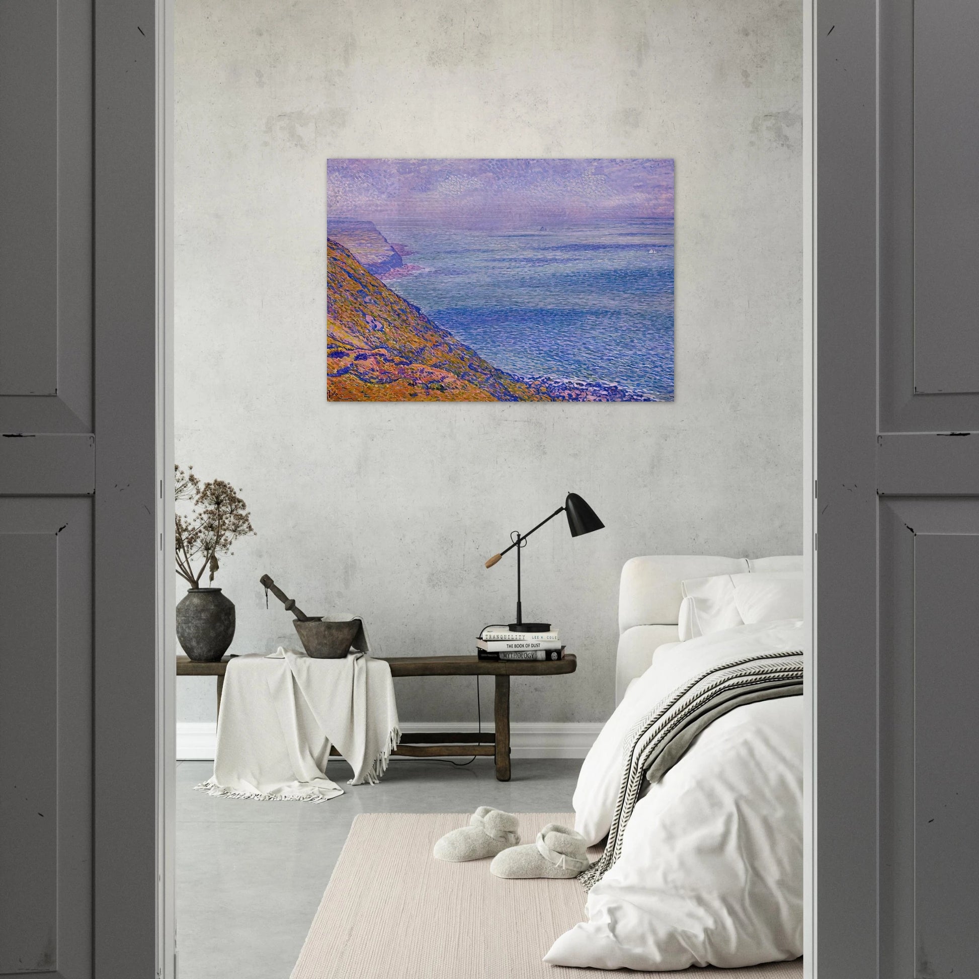 THE CAP GRIS NEZ 1900 - Theo van Rysselberghe Brushed Aluminum Print - 70x100 cm / 28x40 inches | Theo van Rysselberghe Aluminum Print | Theo van Rysselberghe Prints