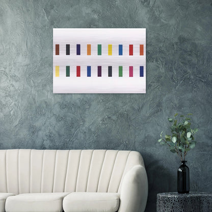 18 Colors  Cincinnati  - Ellsworth Kelly Brushed Aluminum Print - 70x100 cm / 28x40 inches | Ellsworth Kelly Aluminum Print | Ellsworth Kelly Prints