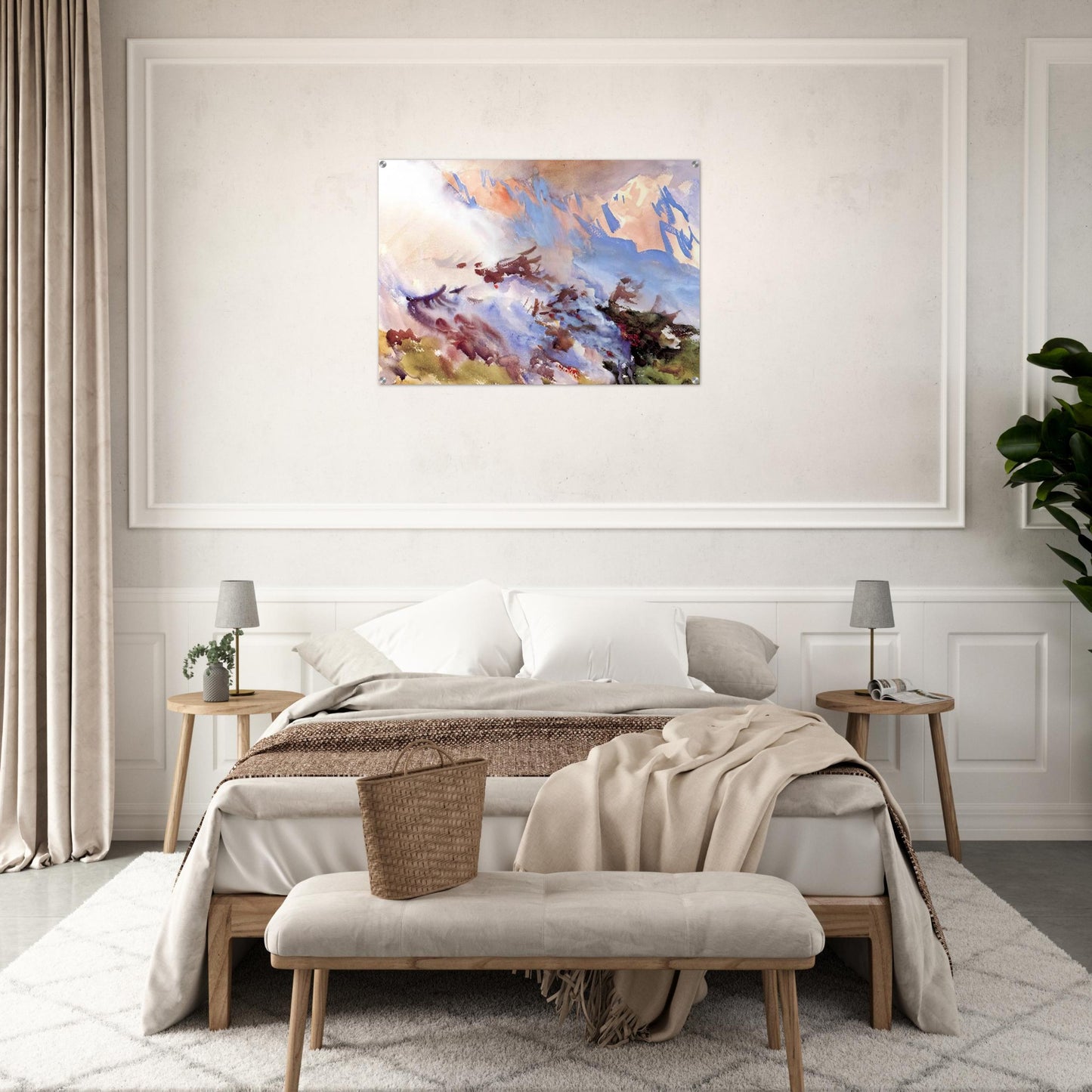 Mountain Fire - John Singer Sargent Acrylic Print - 70x100 cm / 28x40″ inches