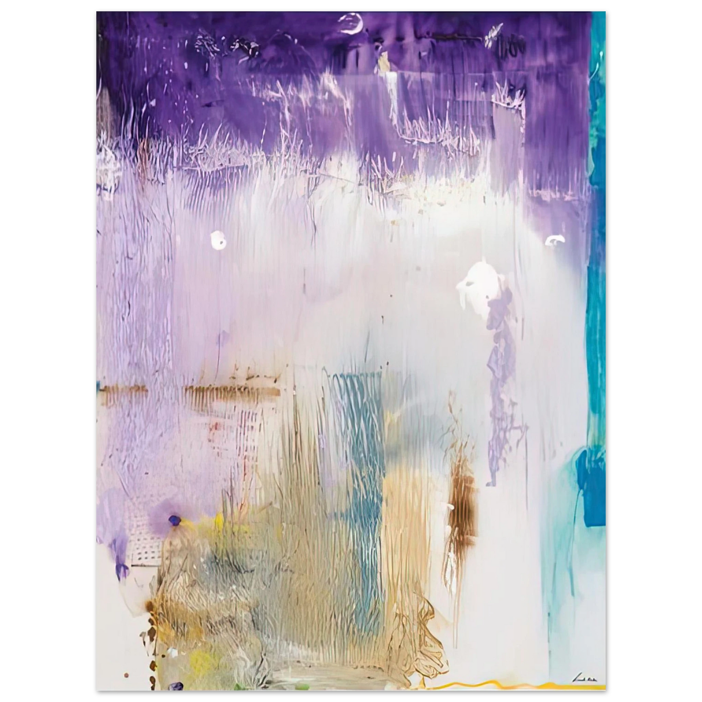 Helen Frankenthaler - Magnet, 1992- Wall Art - 30x40 cm / 12x16 inches - Premium Wooden Framed Poster With Fine Art Paper - Wood frame