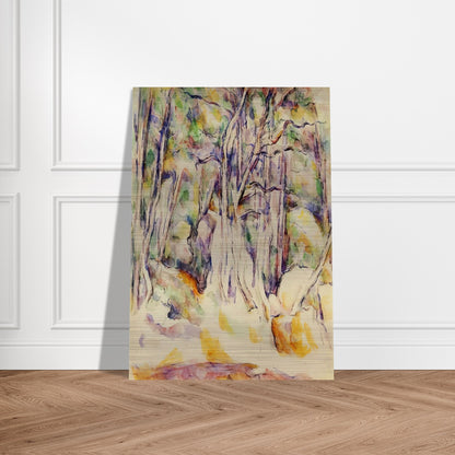 The Park of the Chateau Noir with Well - Paul Cézanne Brushed Aluminum Print - 70x100 cm / 28x40 inches | Paul Cézanne Aluminum Print | Paul Cézanne Prints