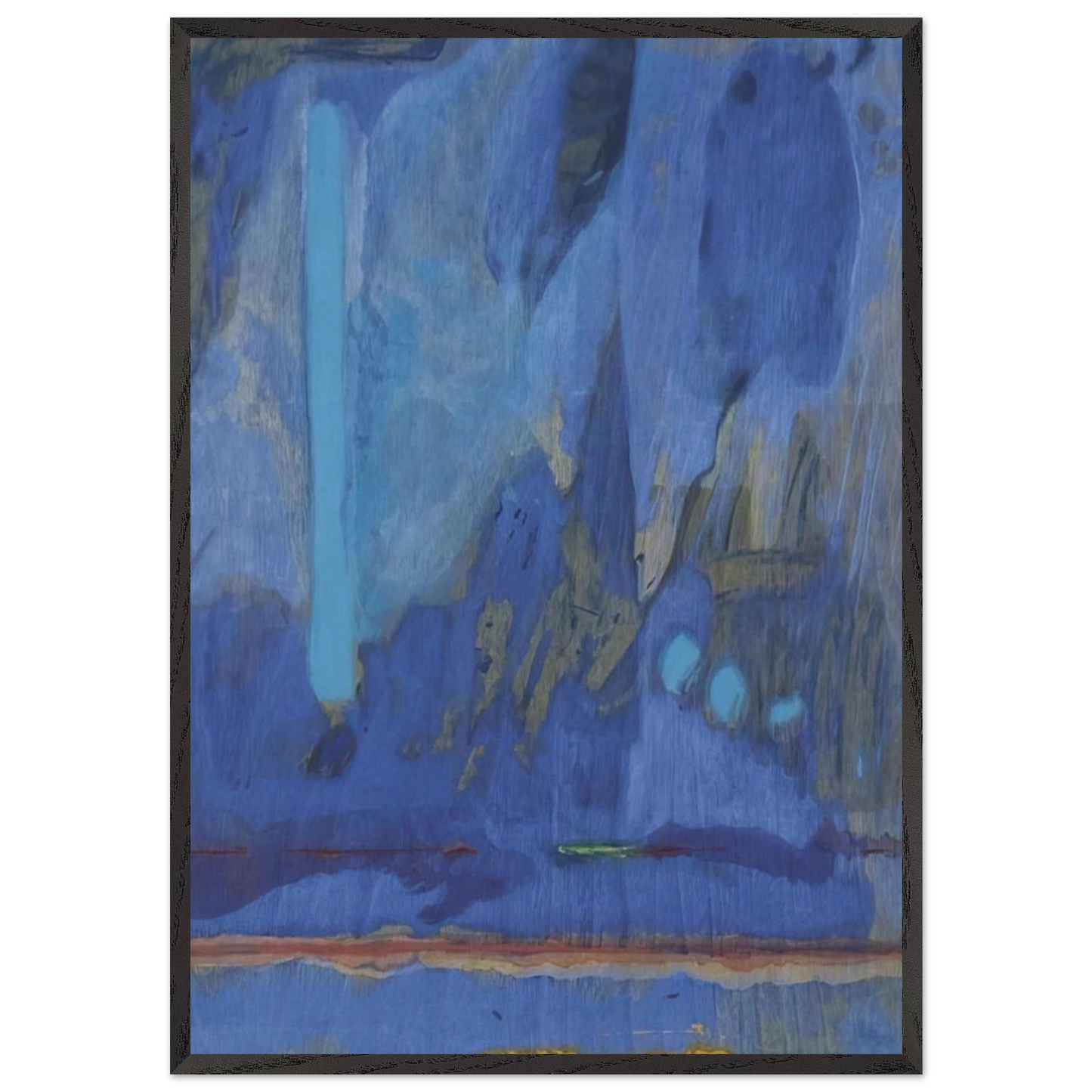 Tales of Genji III - 1998 - Helen Frankenthaler Framed Art Print – Black Wooden Frame - Default Title - -Framed Art Print