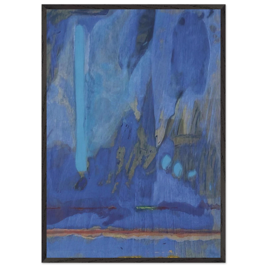 Tales of Genji III - 1998 - Helen Frankenthaler Framed Art Print – Black Wooden Frame - Default Title - -Framed Art Print