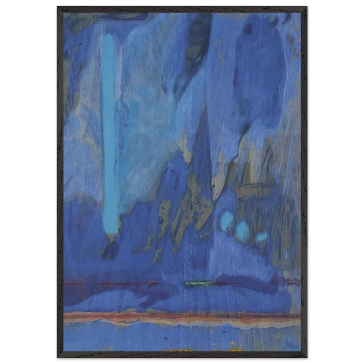 Tales of Genji III - 1998 - Helen Frankenthaler 70x100 cm / 28x40 inches Framed Art Print – Black Wooden Frame