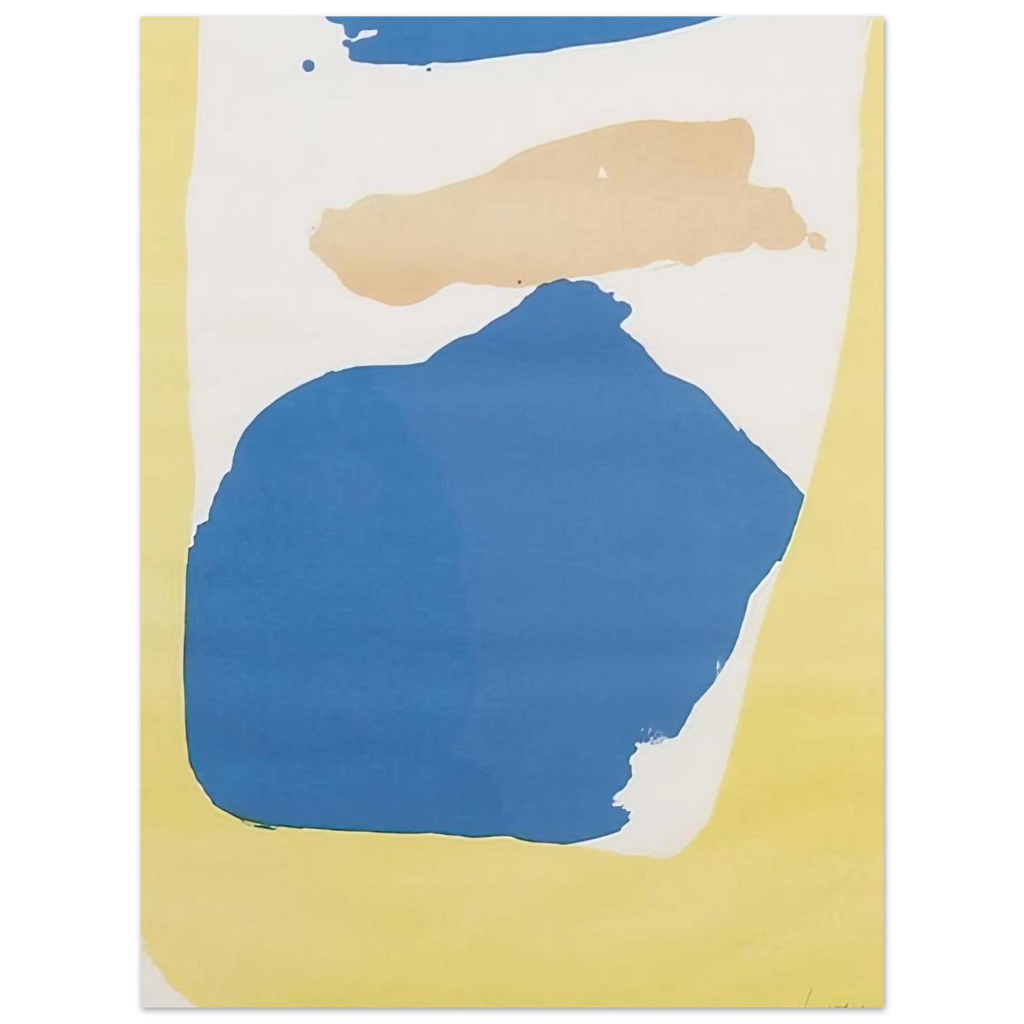 Helen Frankenthaler - Frankenthaler Preview - 1965 Wall art - 15x20 cm / 6x8 Inches - Premium Wooden Framed Poster With Fine Art Paper - Black frame