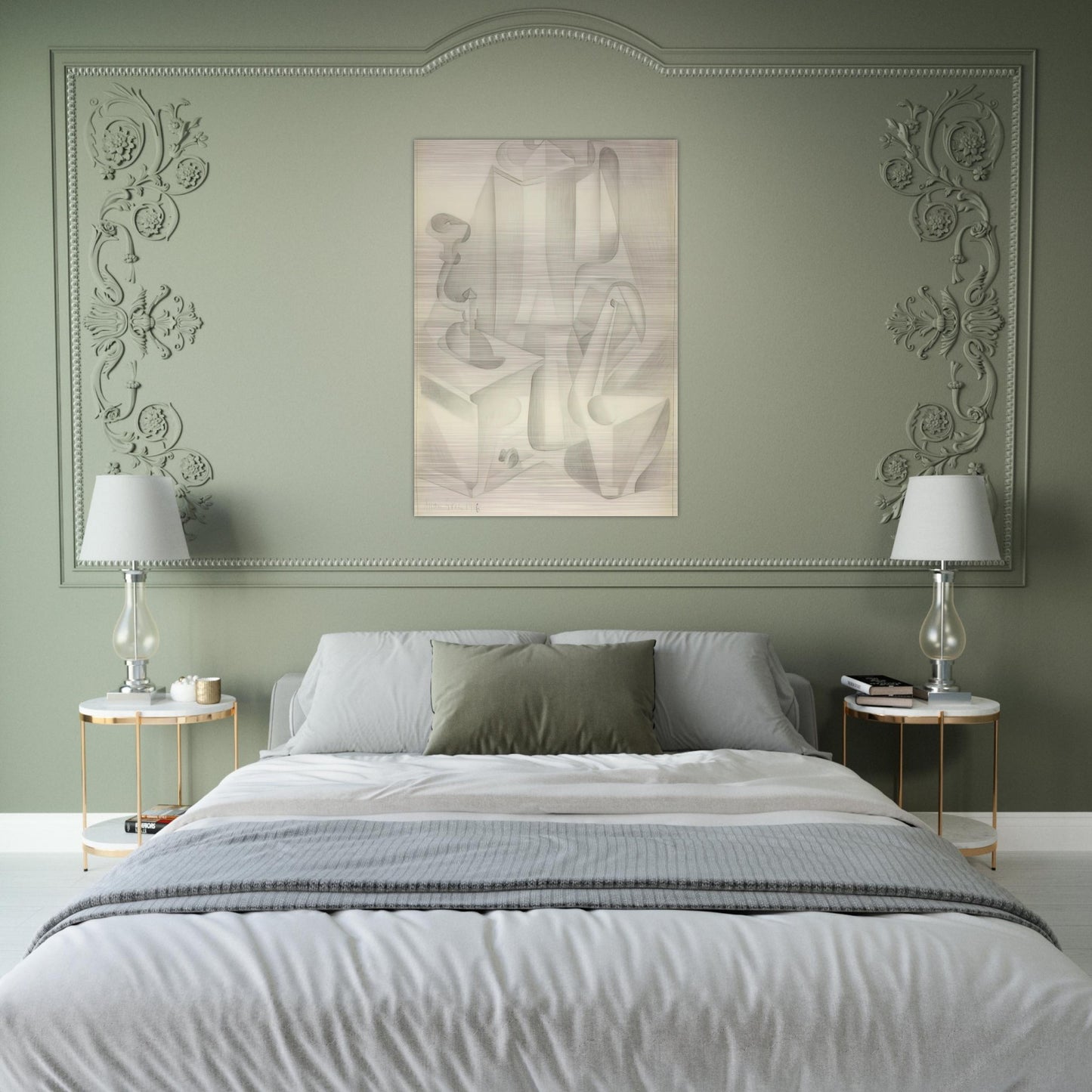 STILL LIFE WITH COFFEE MILL 1916 - Juan Gris Brushed Aluminum Print - 70x100 cm / 28x40 inches | Juan Gris Aluminum Print | Juan Gris Prints