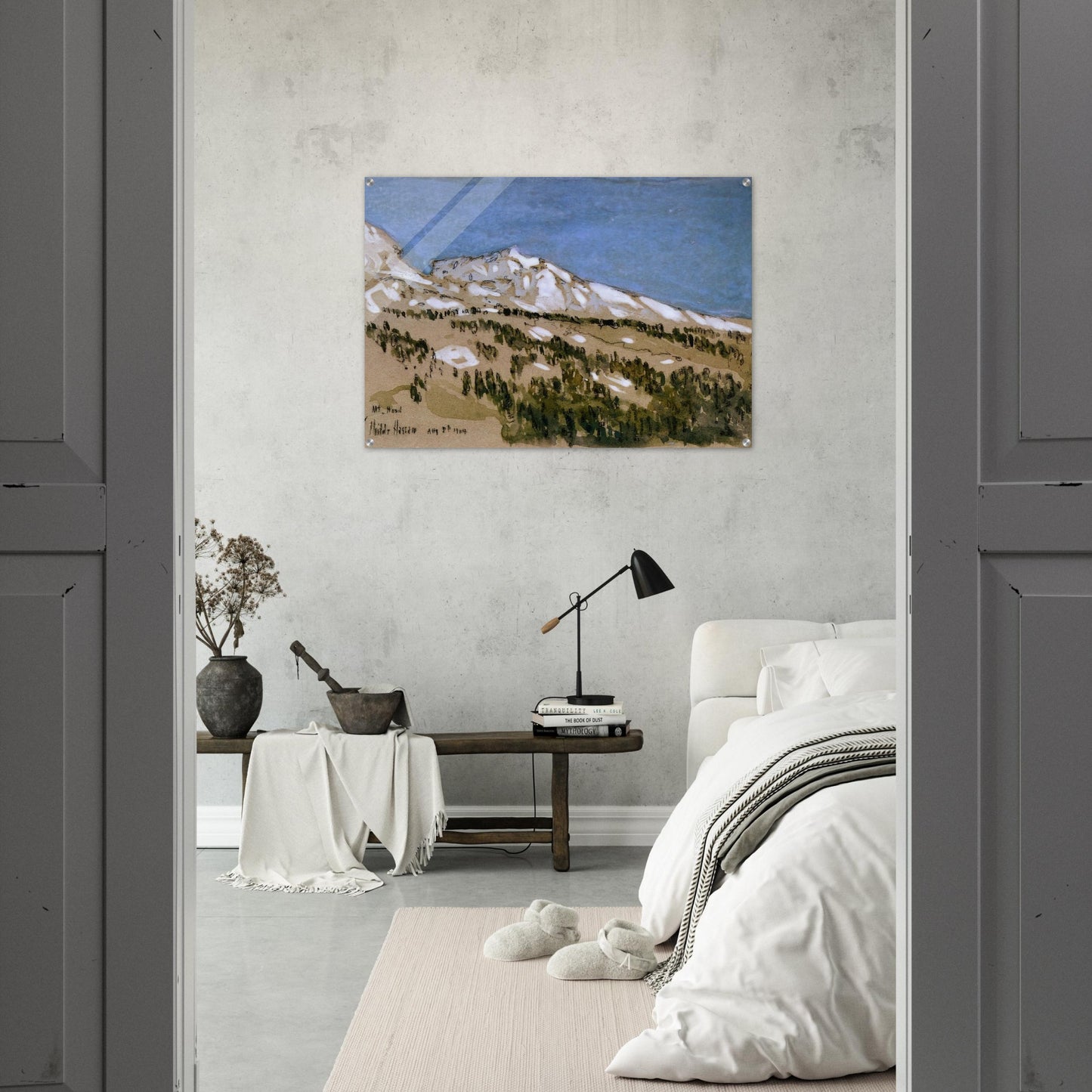 Mt. Hood Oregon - Childe Hassam Acrylic Print - 70x100 cm / 28x40″ inches | Childe Hassam Wall Art | Childe Hassam Prints