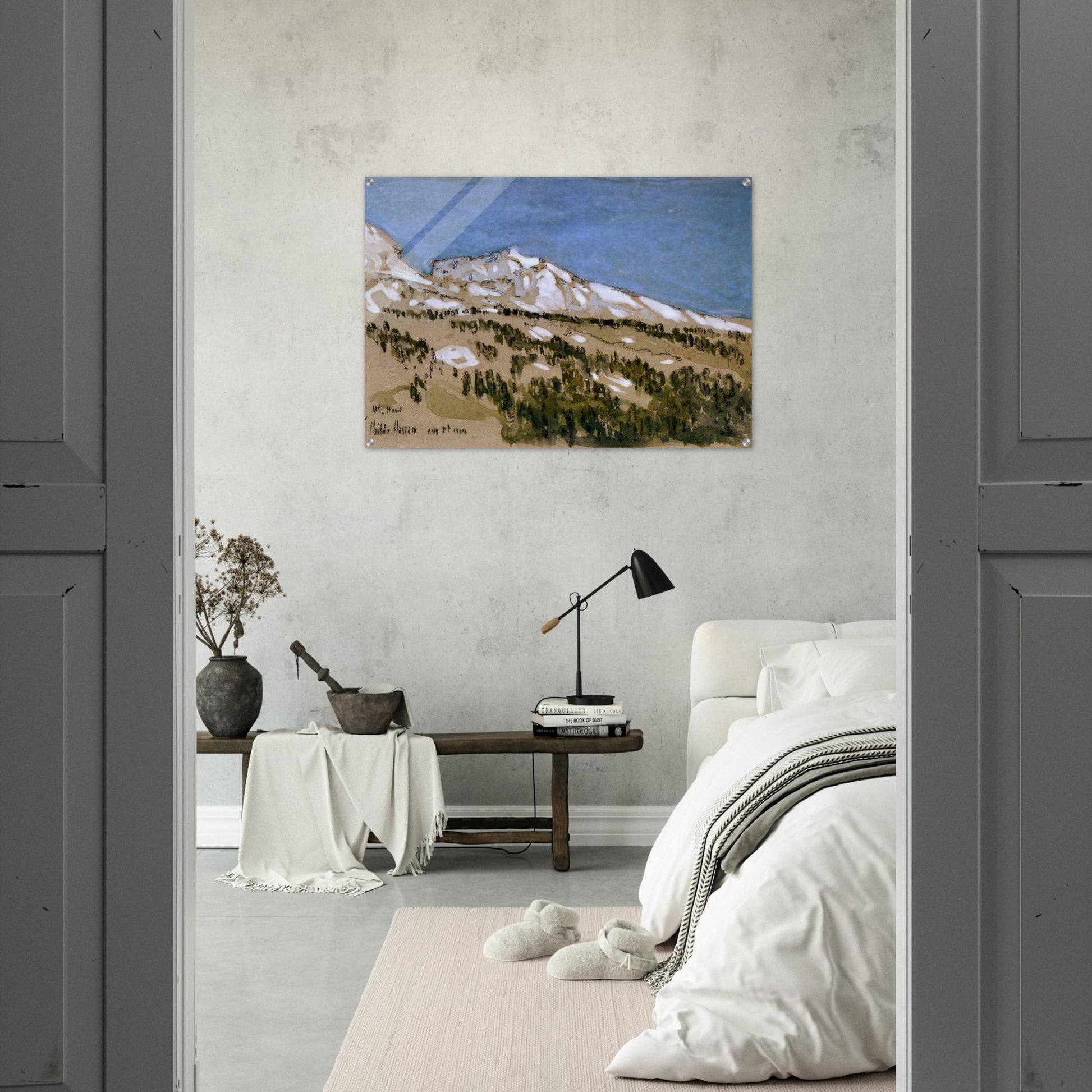 Mt. Hood Oregon - Childe Hassam Acrylic Print - 70x100 cm / 28x40″ inches | Childe Hassam Wall Art | Childe Hassam Prints