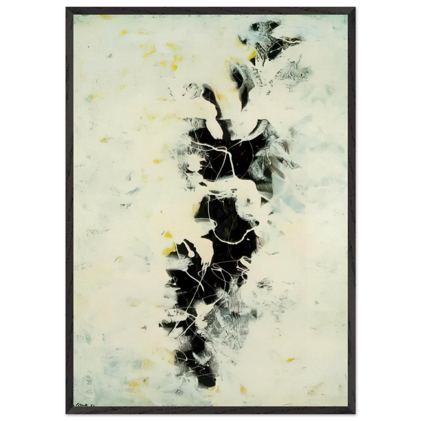 THE DEEP 1953 - Jackson Pollock Framed Art Print – Black Wooden Frame - Default Title - -Framed Art Print