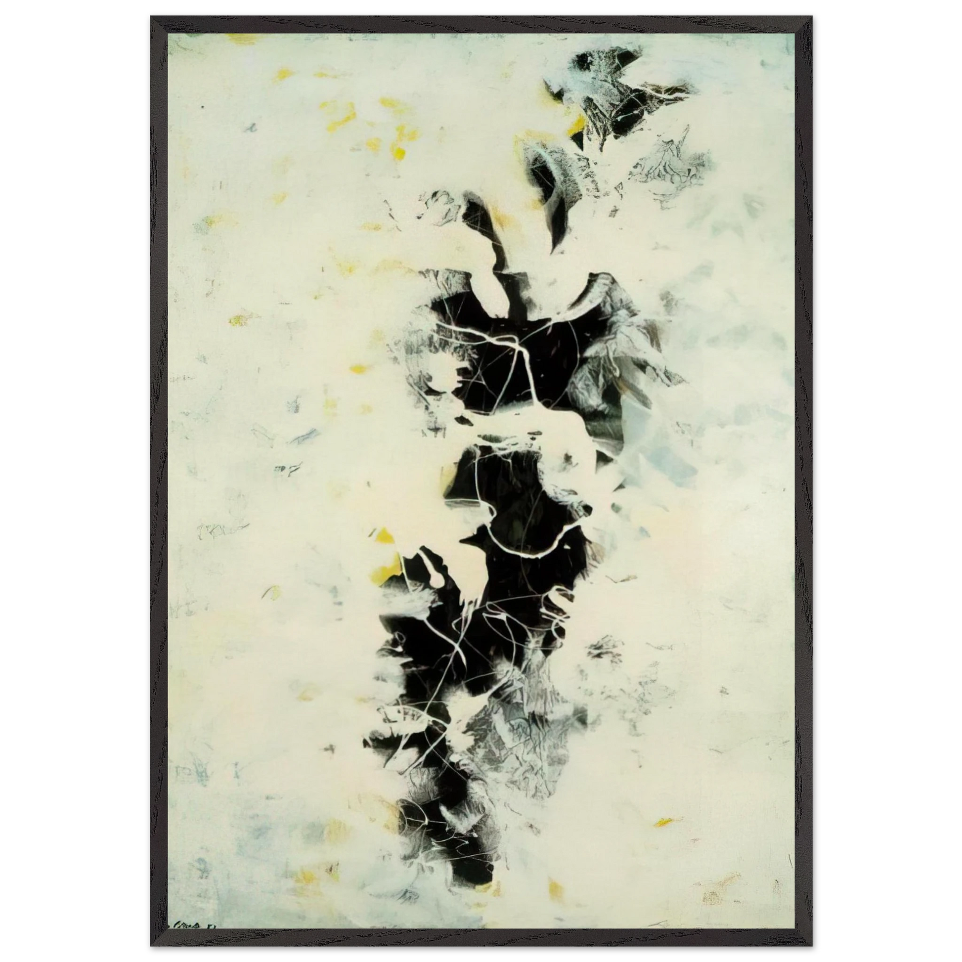 THE DEEP 1953 - Jackson Pollock Framed Art Print – Black Wooden Frame - Default Title - -Framed Art Print