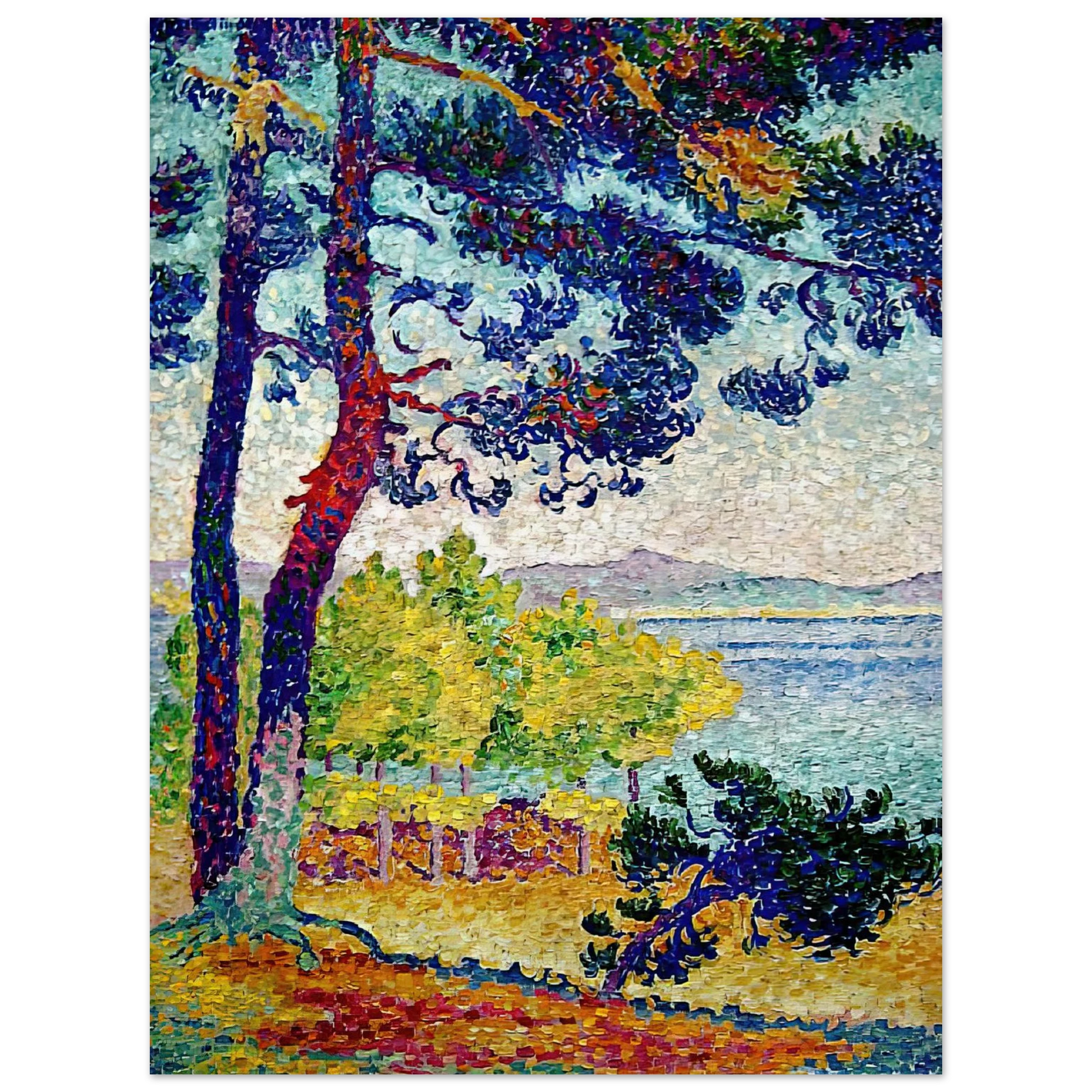Henri-Edmond Cross - Afternoon at Pardigon, Var Fine Art Poster - Default Title