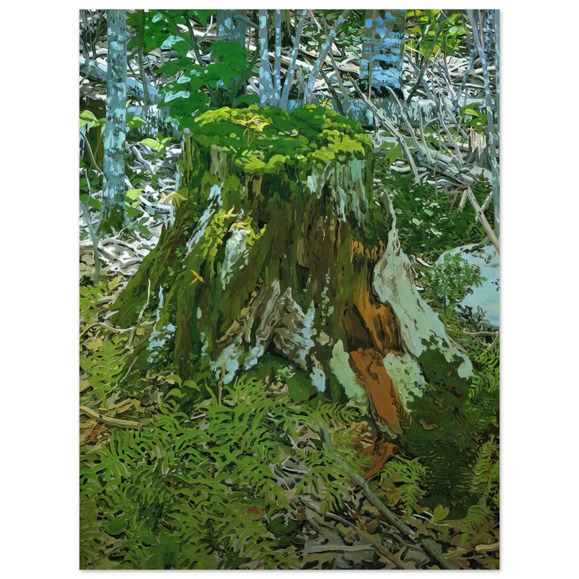 Neil Welliver - Stump - 2000 Fine Art Poster - Default Title
