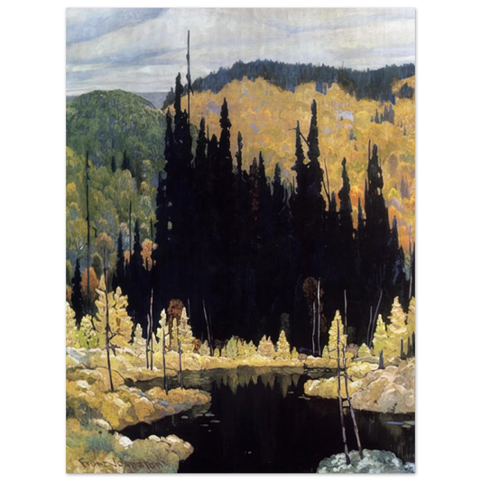 Frank Johnston - Autumn, Algoma - Art Nouveau Modern Fine Art Poster - Default Title