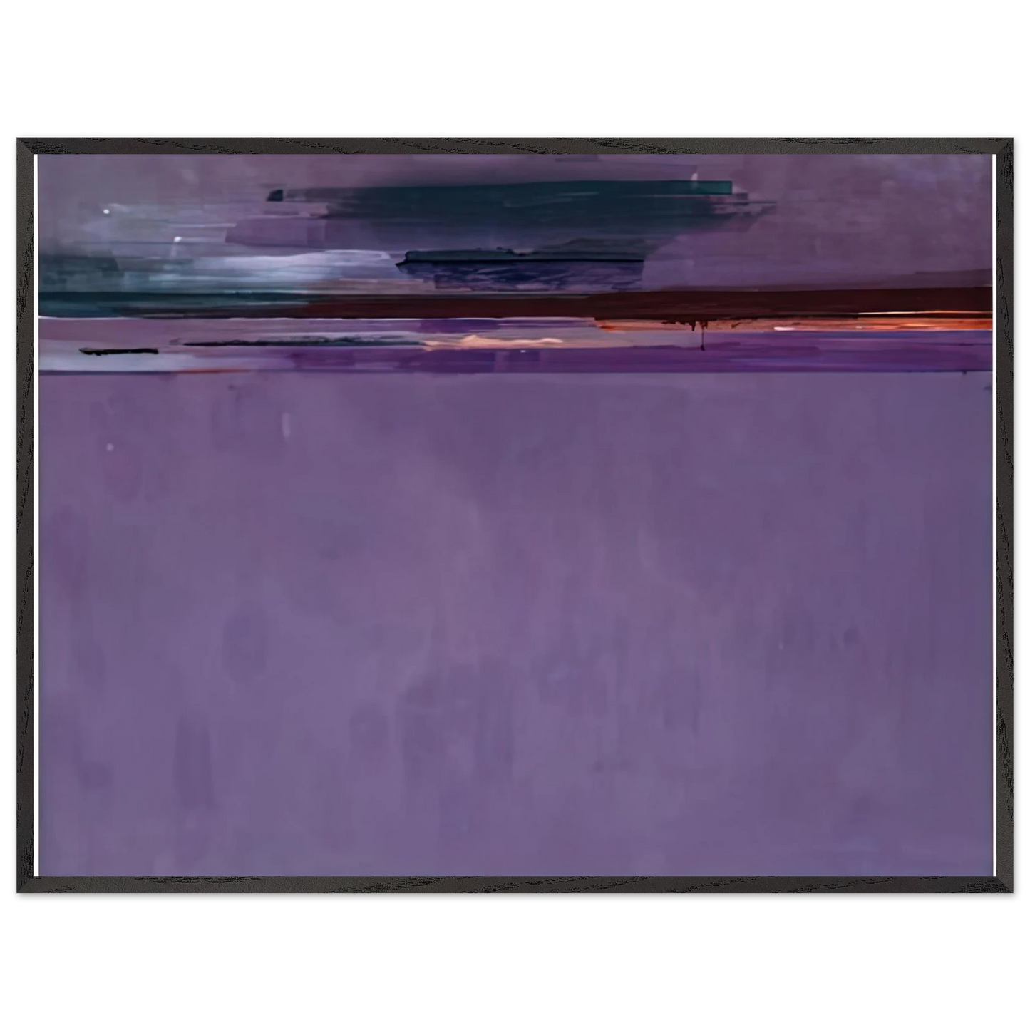 Helen Frankenthaler - The Other Side, 2002- Wall Art - 21x29.7 cm / 8x12" - Premium Wooden Framed Poster With Fine Art Paper - Black frame