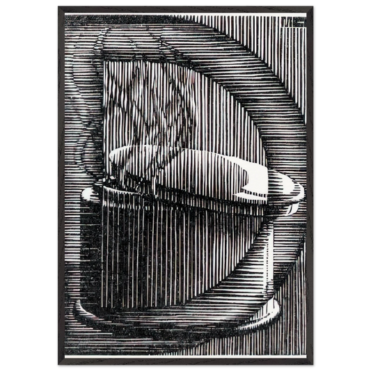 INITIAL D - MC Escher Framed Art Print – Black Wooden Frame - Default Title - -Framed Art Print