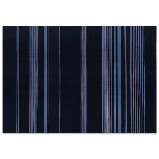 Night Patrol - 1975 - Gene Davis Brushed Aluminum Print - 70x100 cm / 28x40 inches | Gene Davis Aluminum Print | Gene Davis Prints