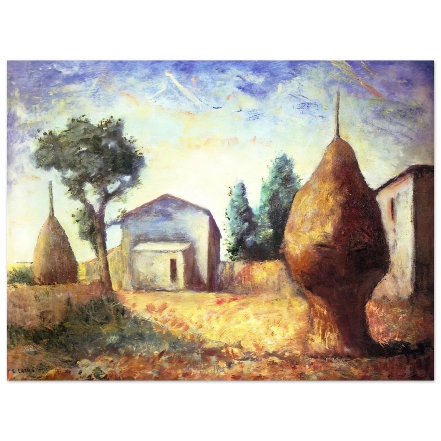 Carlo Carra - PAGLIAI 1929 Fine Art Poster - Default Title