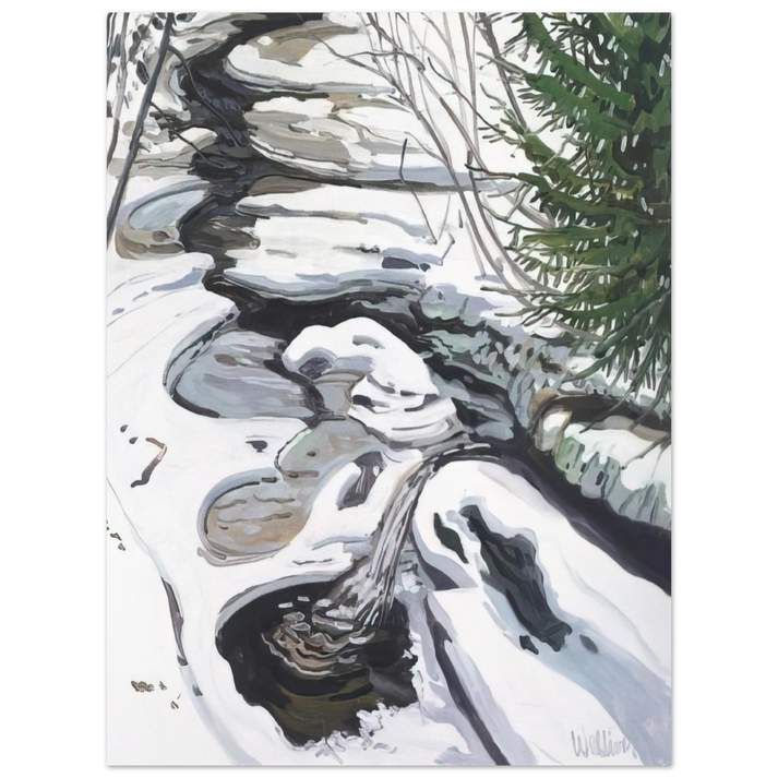 Neil Welliver - Study for Head of Passagassawaukeg - 1992  75x100 cm / 30x40inches Fine Art Poster