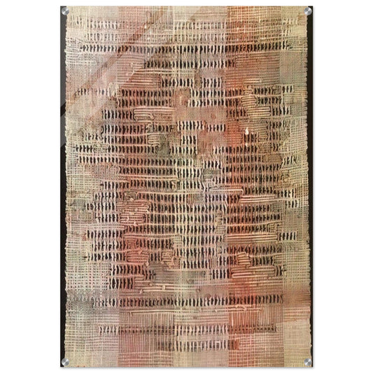 DEVELOPMENT IN ROSE II 1952 - Anni Albers Acrylic Print - 70x100 cm / 28x40″ inches