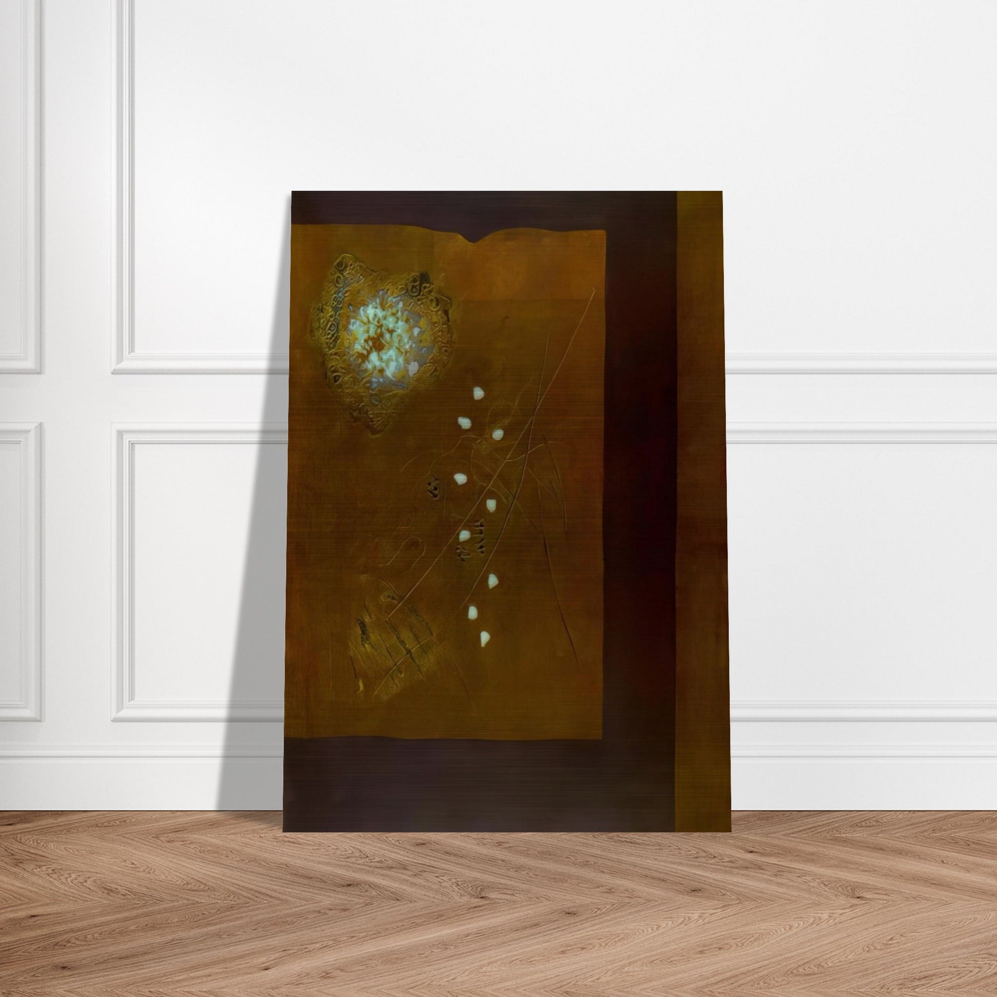 Brown Wall - 1971 - Hiroyuki Tajima Brushed Aluminum Print - 70x100 cm / 28x40 inches | Hiroyuki Tajima Aluminum Print | Hiroyuki Tajima Prints