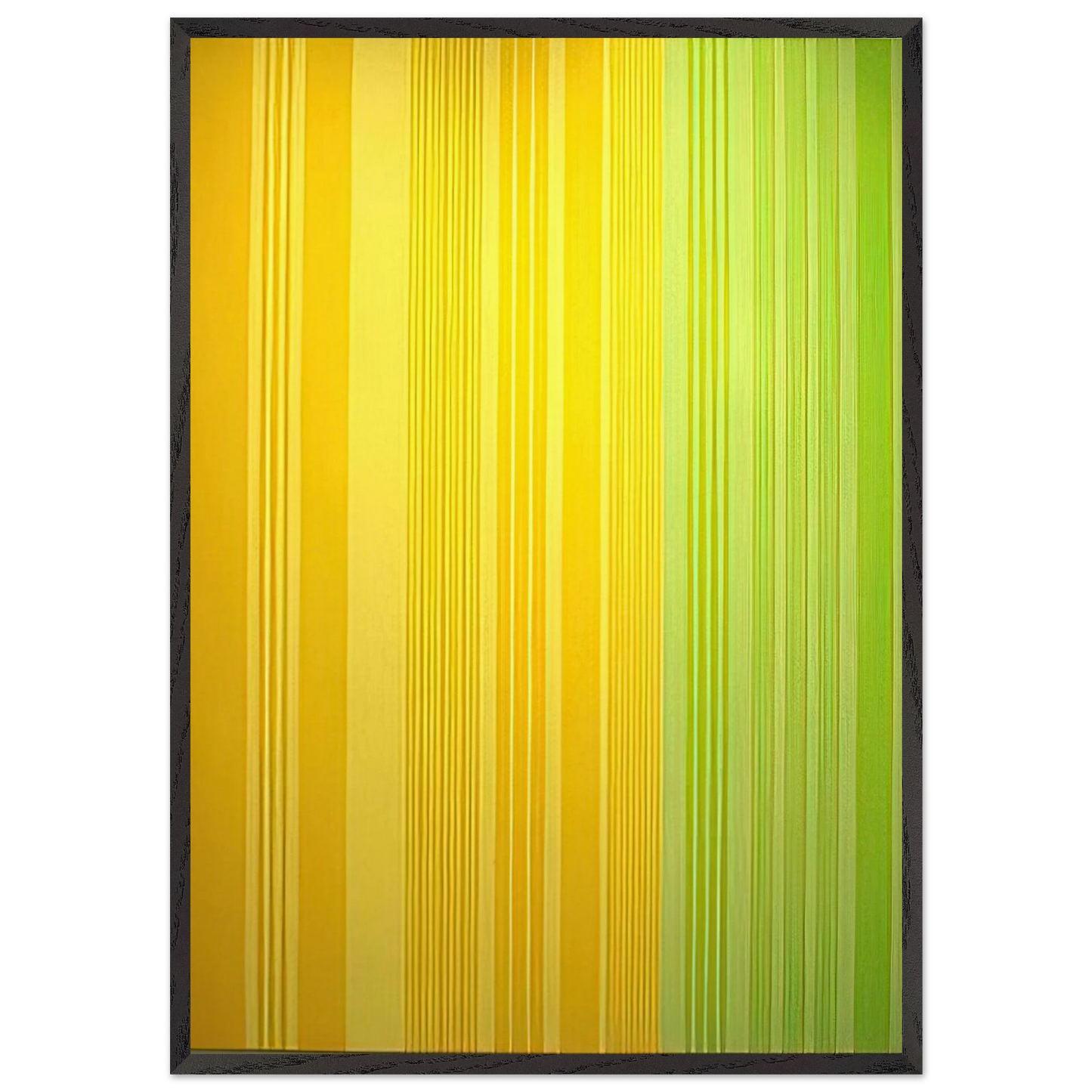 Lime-Lemon - 1970 - Gene Davis Framed Art Print – Black Wooden Frame - Default Title - -Framed Art Print