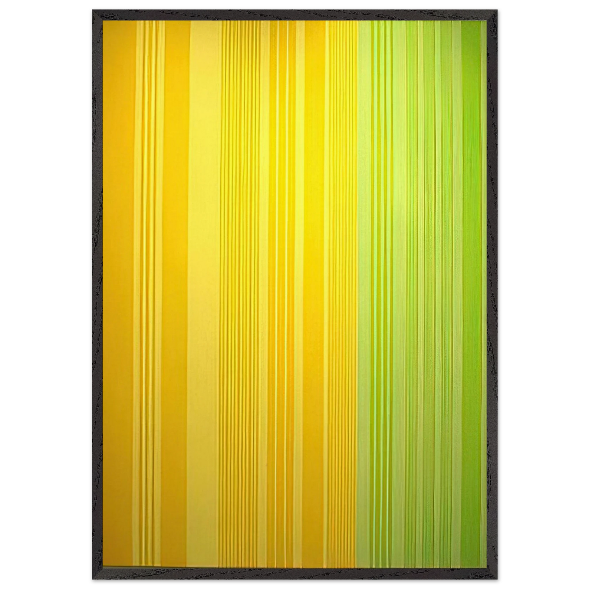 Lime-Lemon - 1970 - Gene Davis Framed Art Print – Black Wooden Frame - Default Title - -Framed Art Print