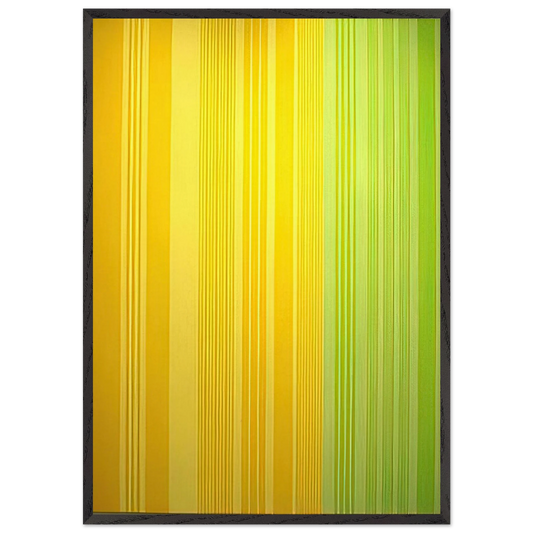 Lime-Lemon - 1970 - Gene Davis Framed Art Print – Black Wooden Frame - Default Title - -Framed Art Print
