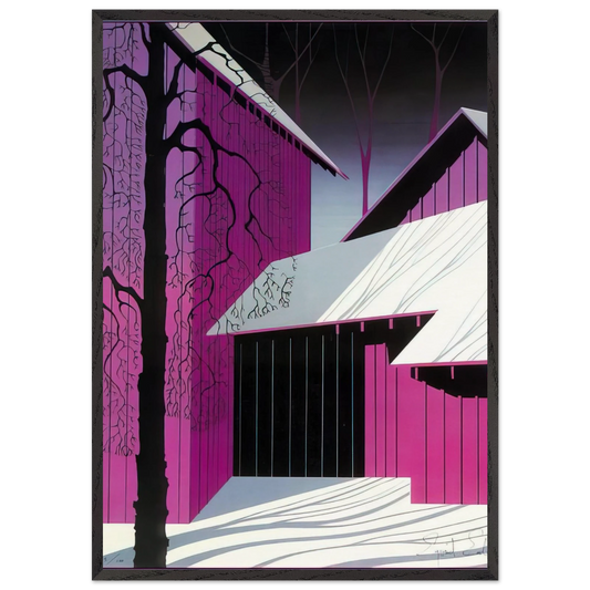 Amethyst - Eyvind Earle Framed Art Print – Black Wooden Frame - Default Title - -Framed Art Print