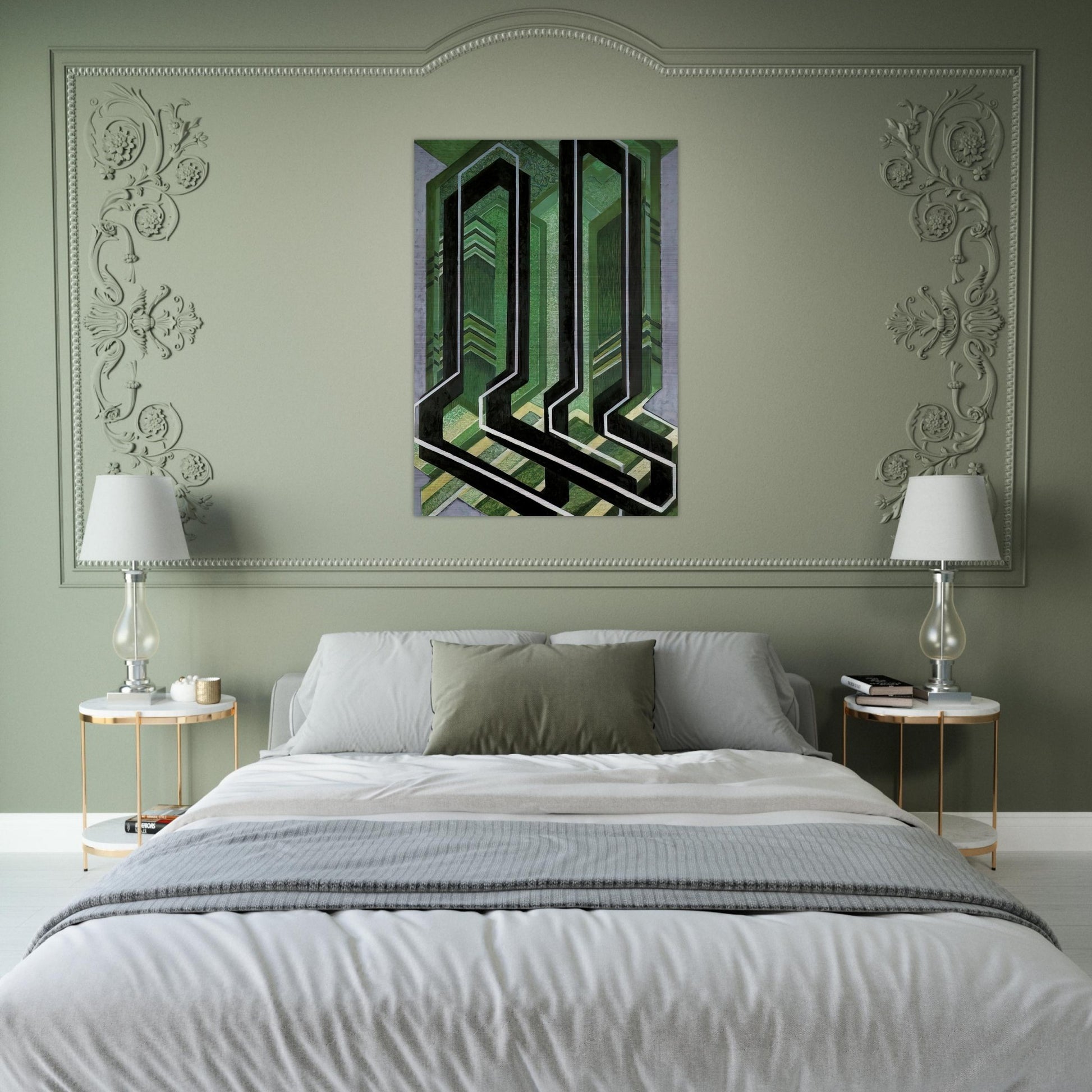 Diagonal Planes - Frantisek Kupka Brushed Aluminum Print - 70x100 cm / 28x40 inches | Frantisek Kupka Aluminum Print | Frantisek Kupka Prints