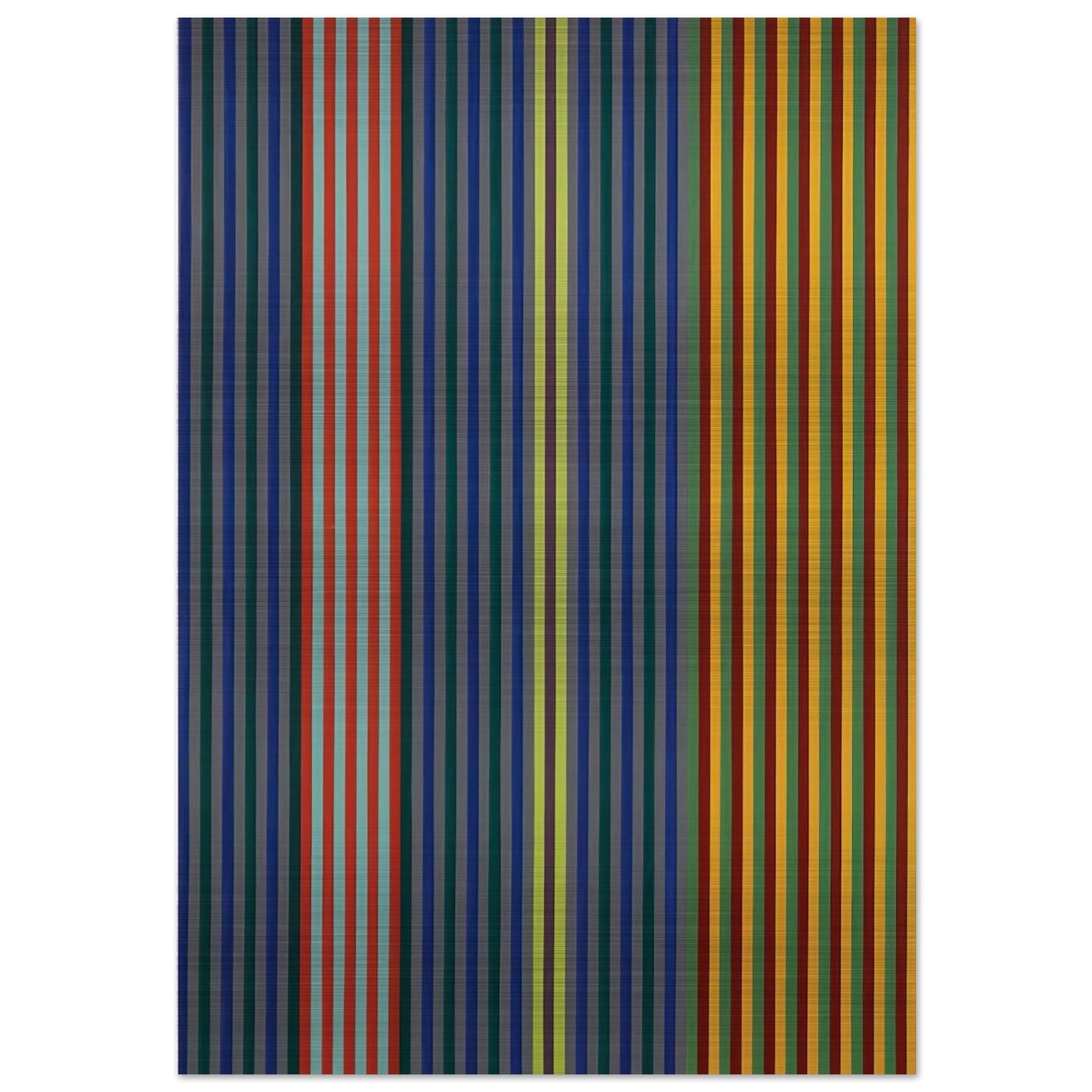 Split Beat - 1965 - Gene Davis Brushed Aluminum Print - 70x100 cm / 28x40 inches | Gene Davis Aluminum Print | Gene Davis Prints